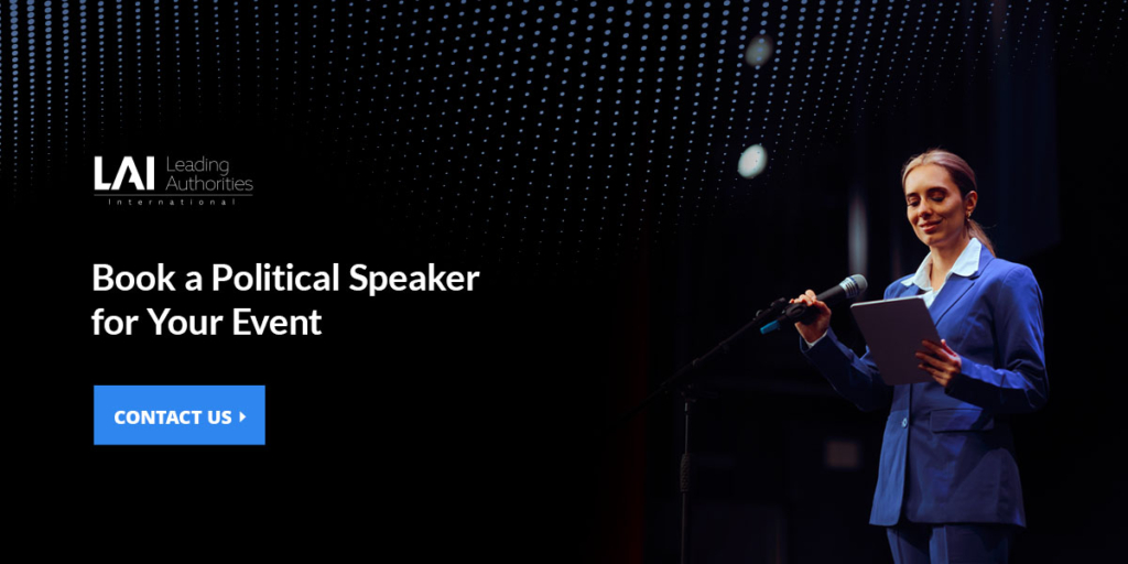 book a political speaker for your event