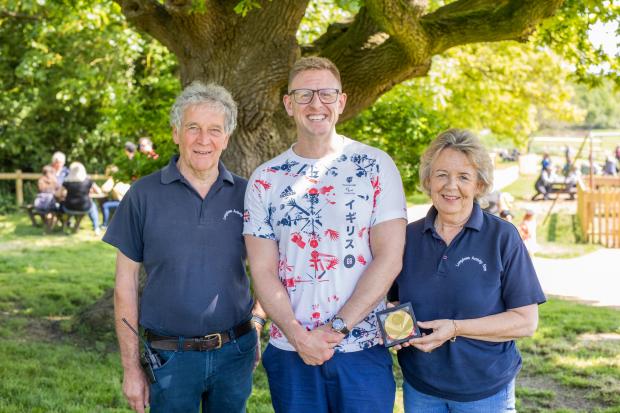 Aaron Phipps MBE opened Longdown Activity Farm's inclusive play area