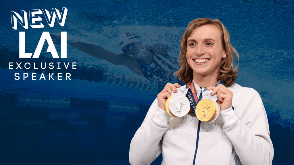 Olympic Champion Katie Ledecky, New LAI Speakers Bureau Exclusive