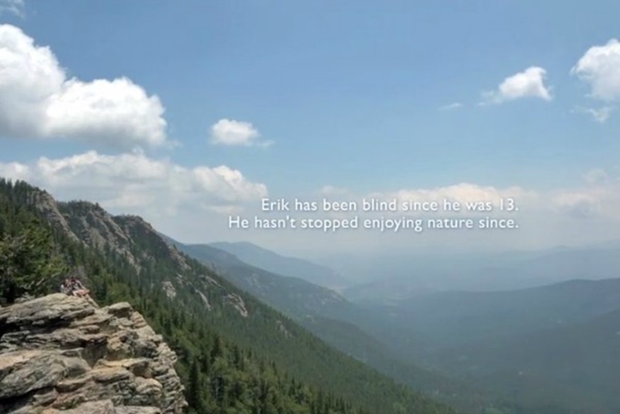 Blind Adventurer in Nature Valley Commercial