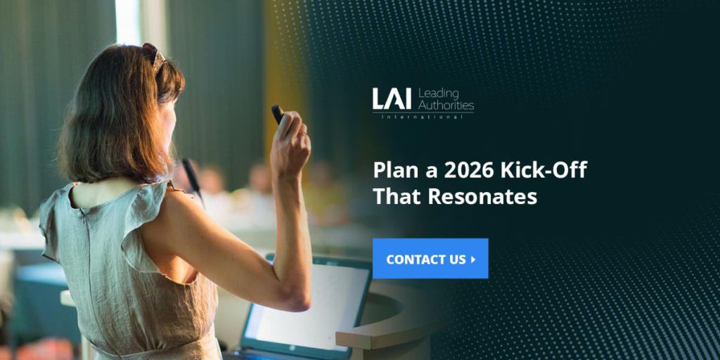 person hosting a kickoff meeting